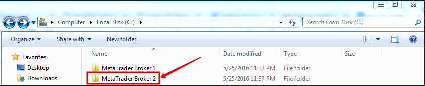 Directory for second terminal Metatrader 4