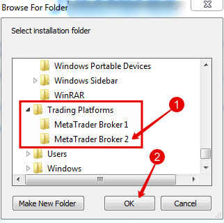 Install MT4 Choosing Pprogramm Folder for Second Broker