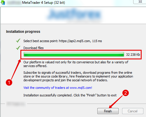 Install MT4 License Agreement