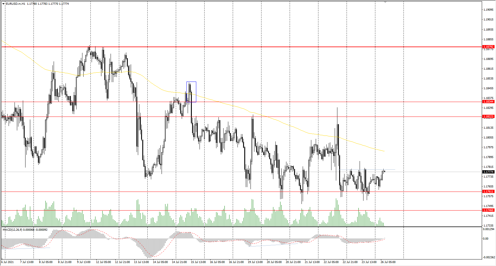  The EUR/USD currency pair 