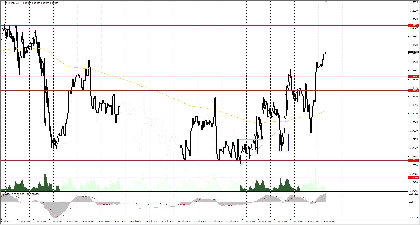  The EUR/USD currency pair 