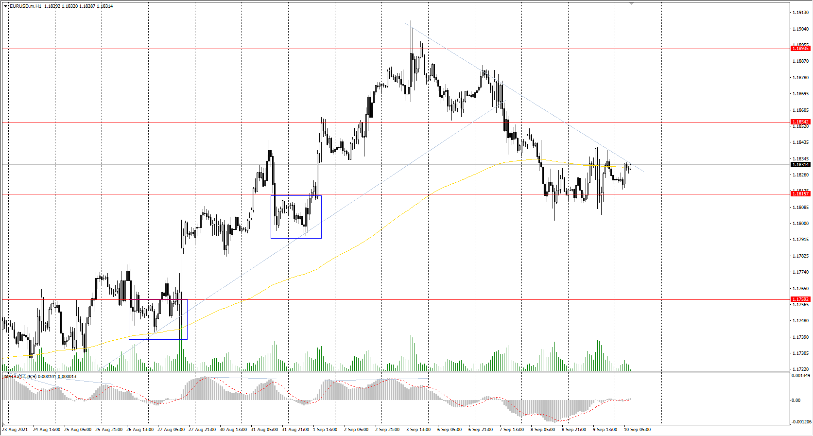  The EUR/USD currency pair 