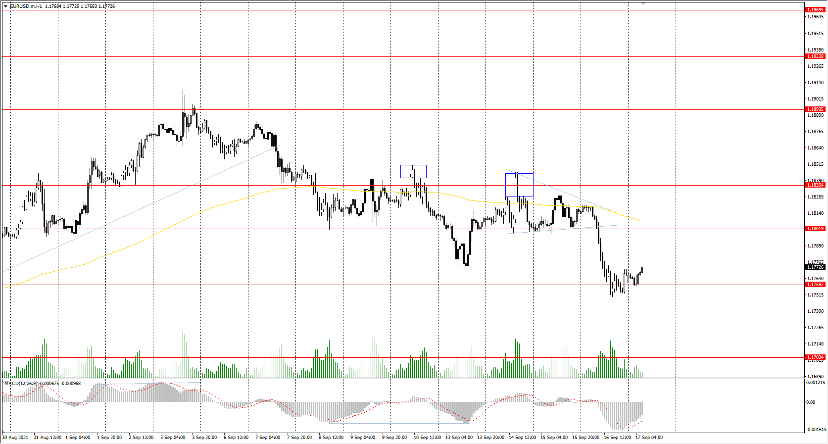  The EUR/USD currency pair 