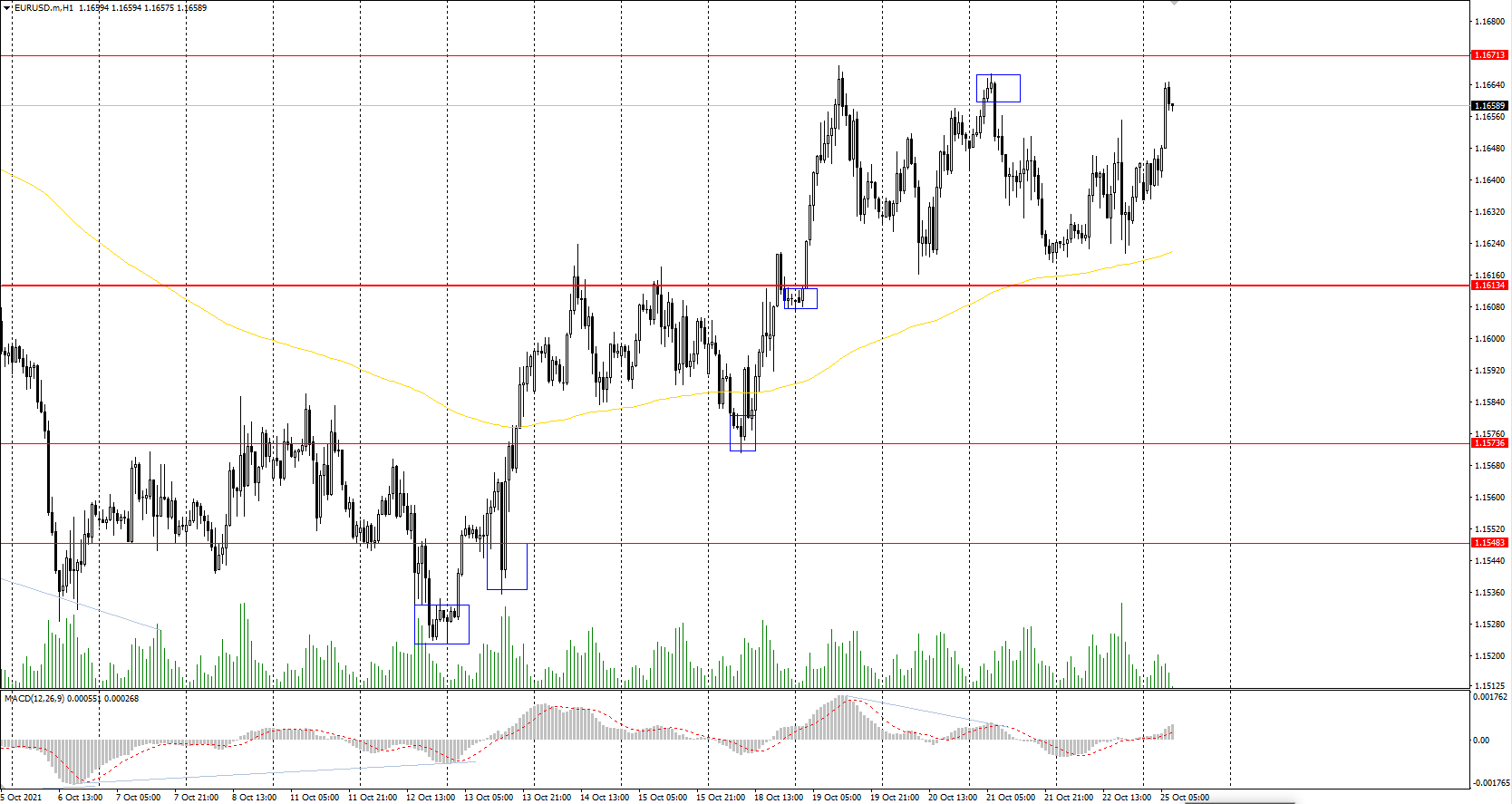  The EUR/USD currency pair 