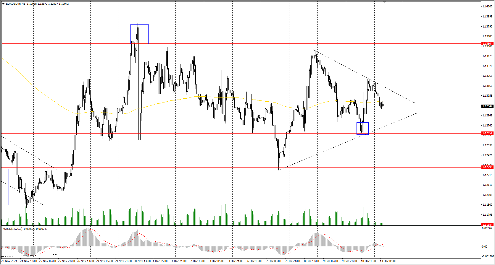 The EUR/USD currency pair 
