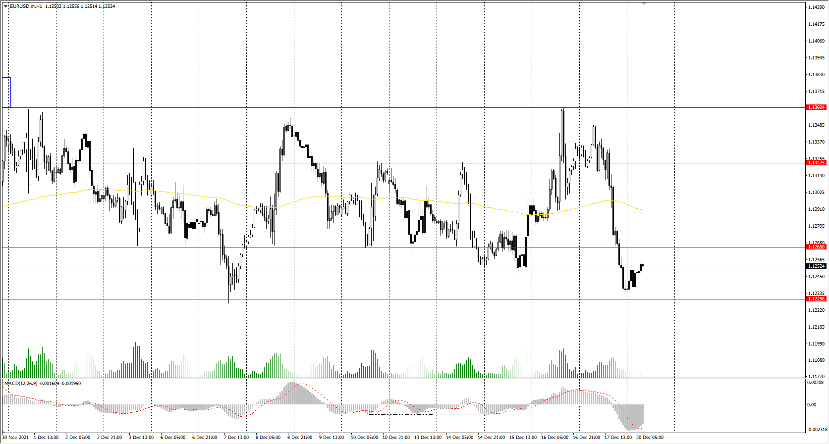 The EUR/USD currency pair 