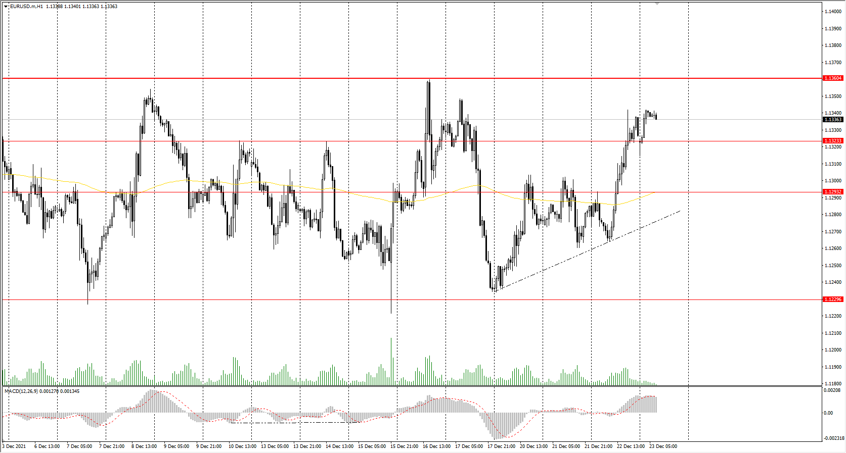  The EUR/USD currency pair 