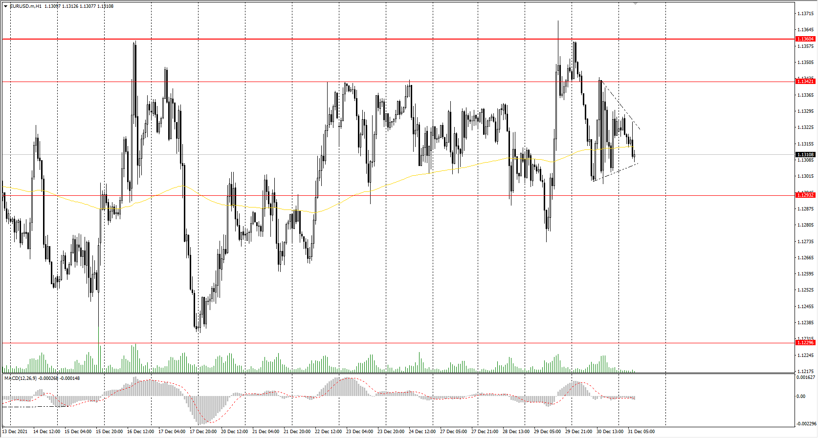  The EUR/USD currency pair 