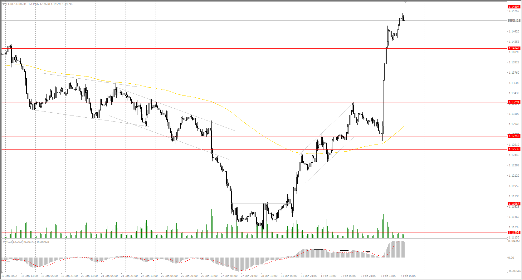  The EUR/USD currency pair 