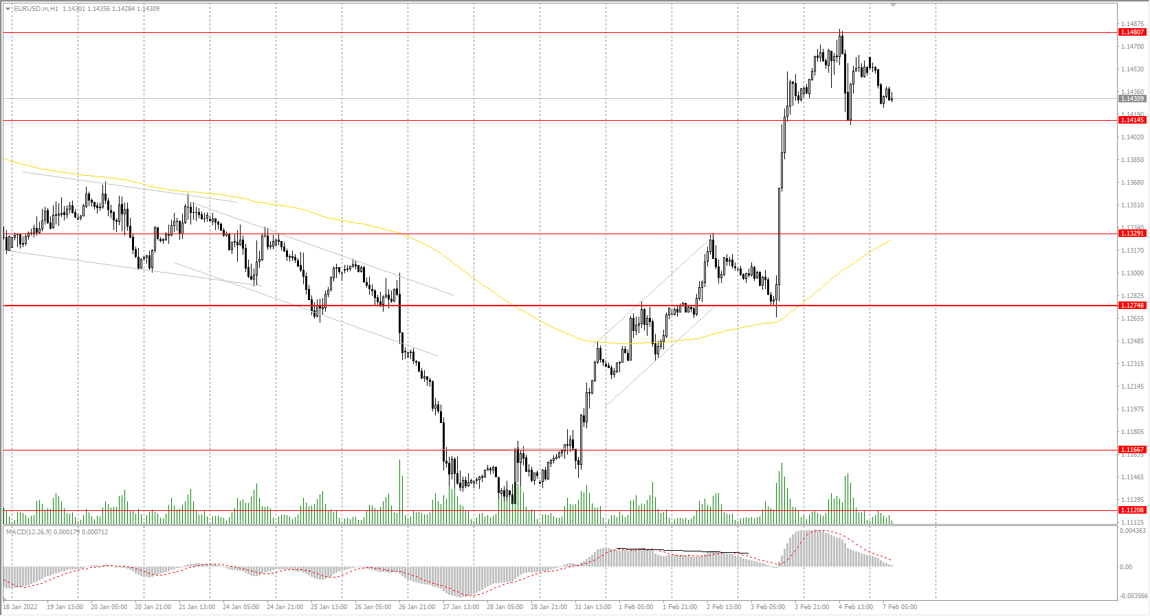  The EUR/USD currency pair 