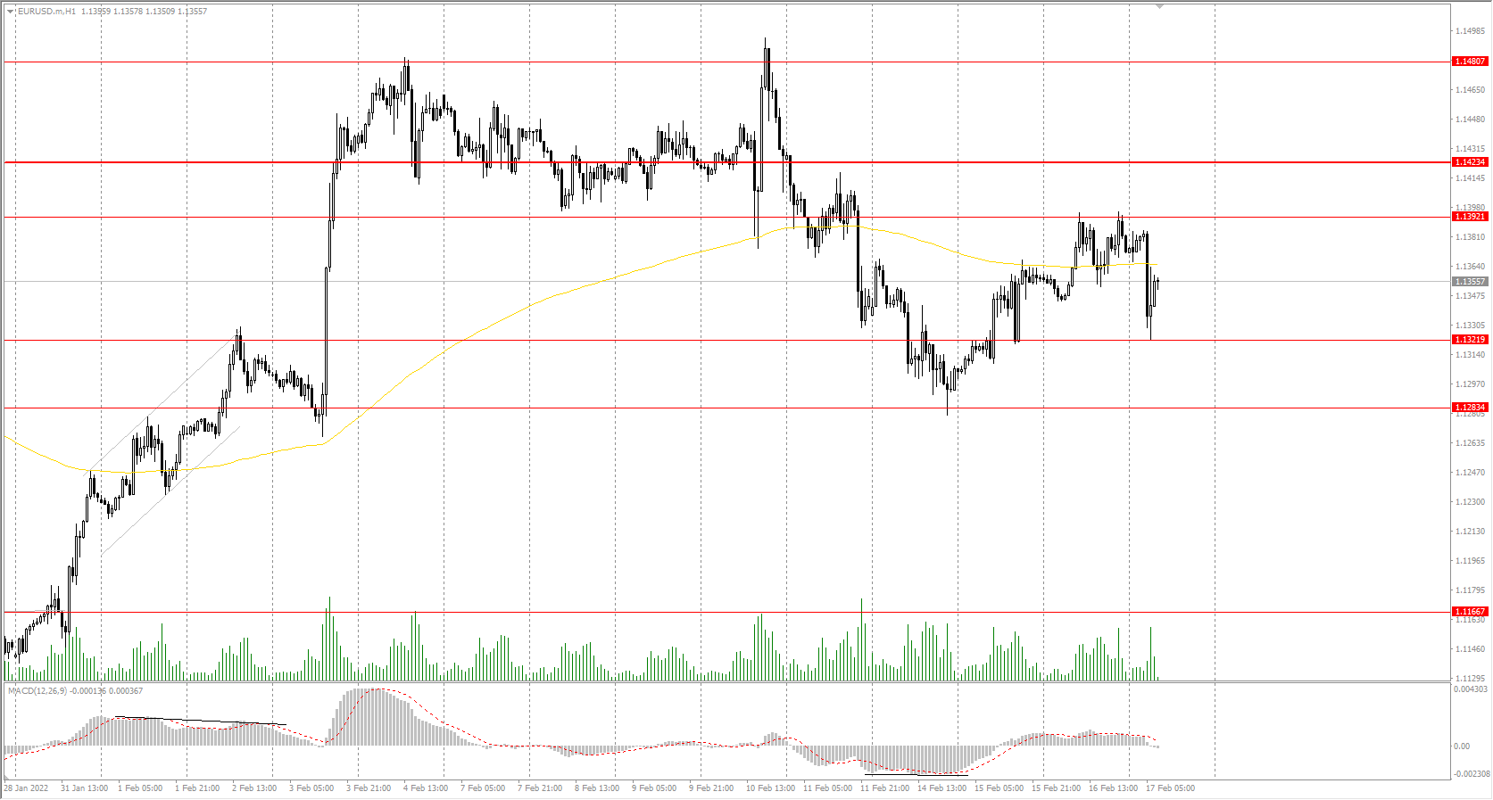  The EUR/USD currency pair 
