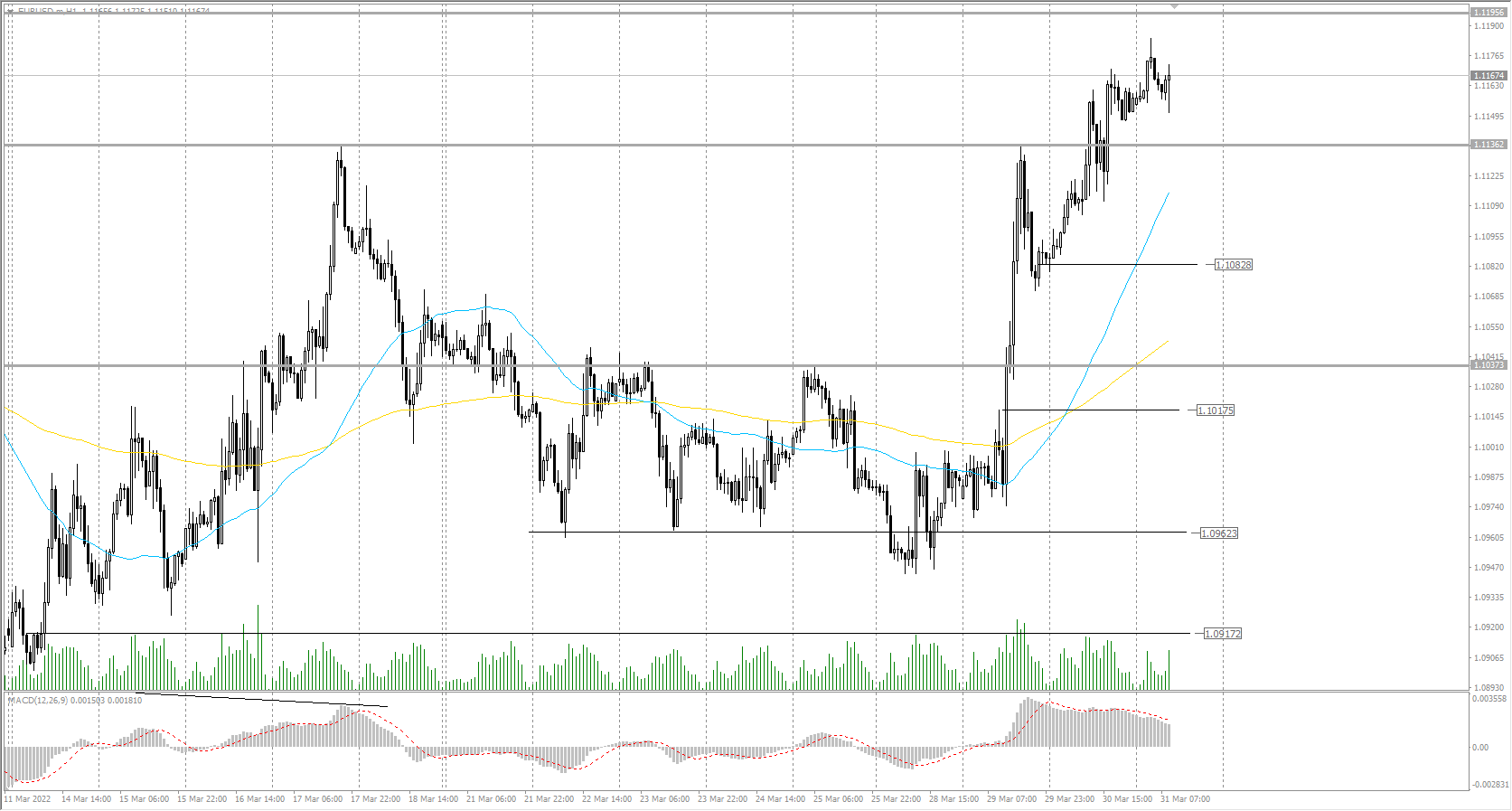  The EUR/USD currency pair 