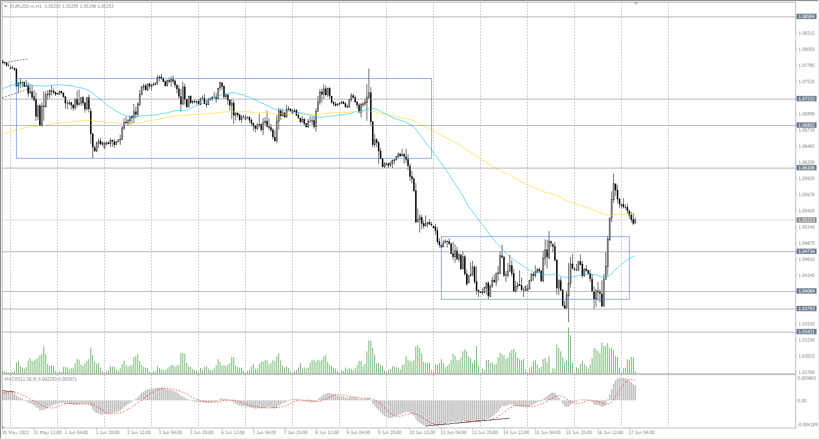  The EUR/USD currency pair 