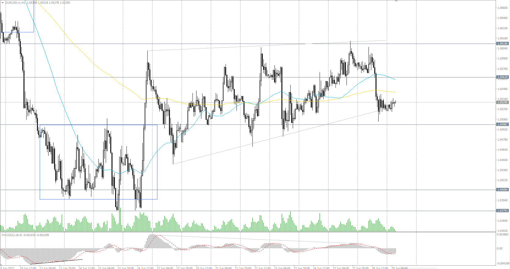  The EUR/USD currency pair 