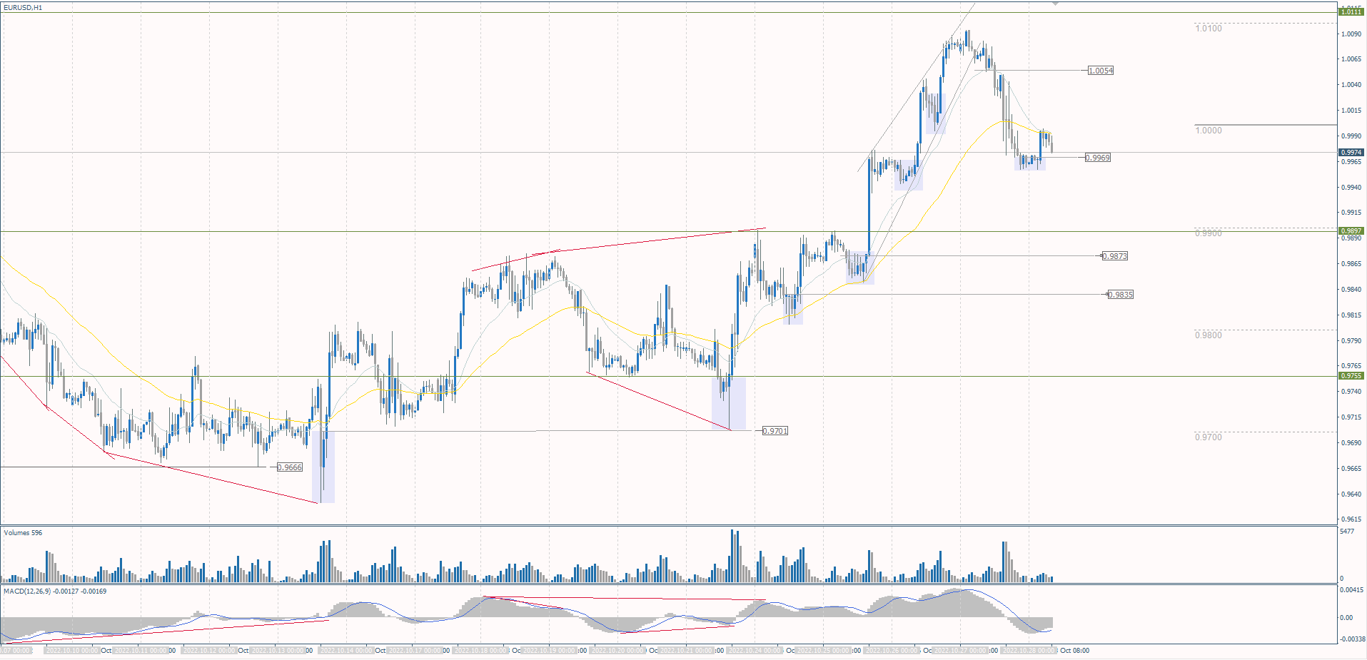  The EUR/USD currency pair 