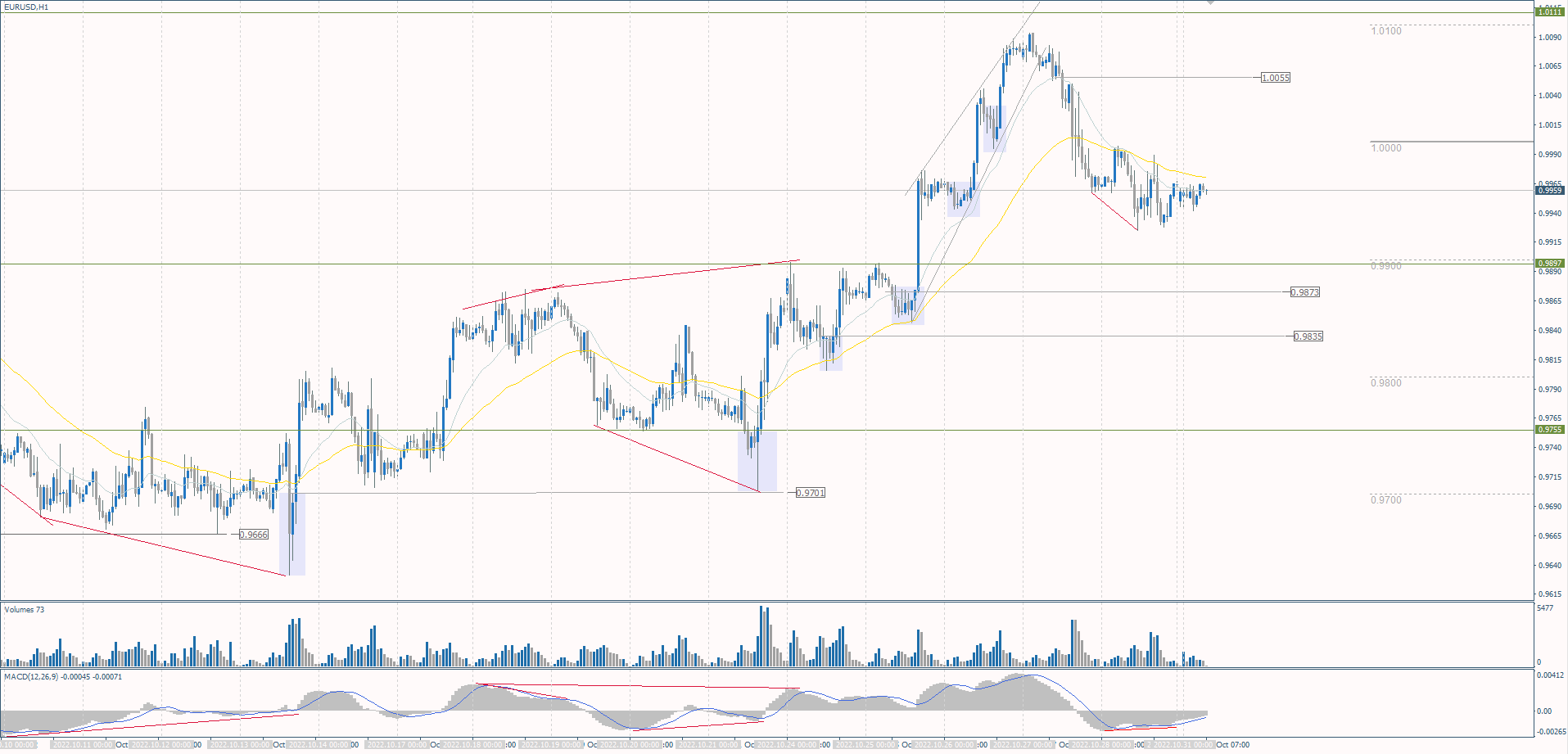  The EUR/USD currency pair 