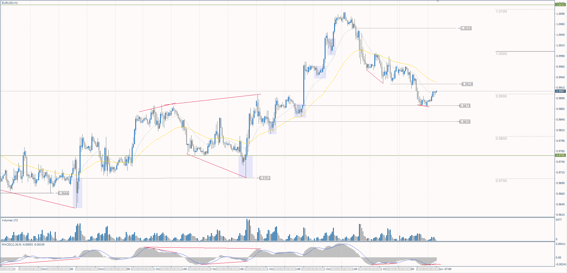  The EUR/USD currency pair 