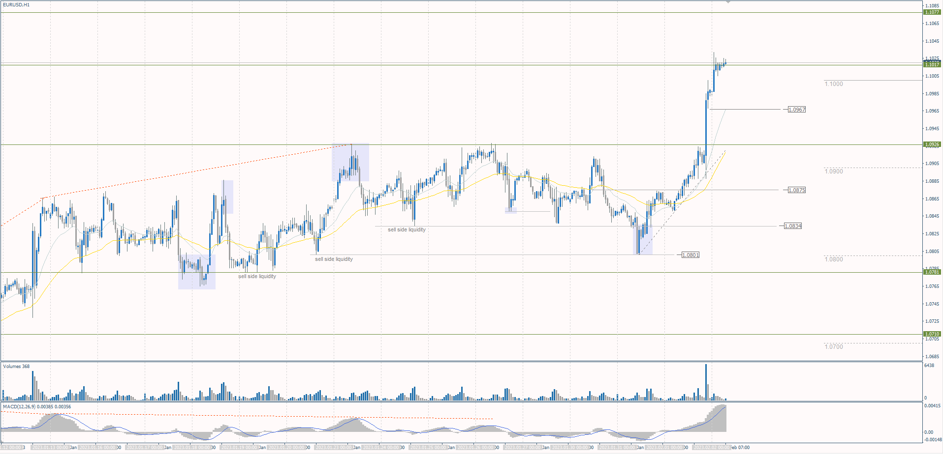  The EUR/USD currency pair 