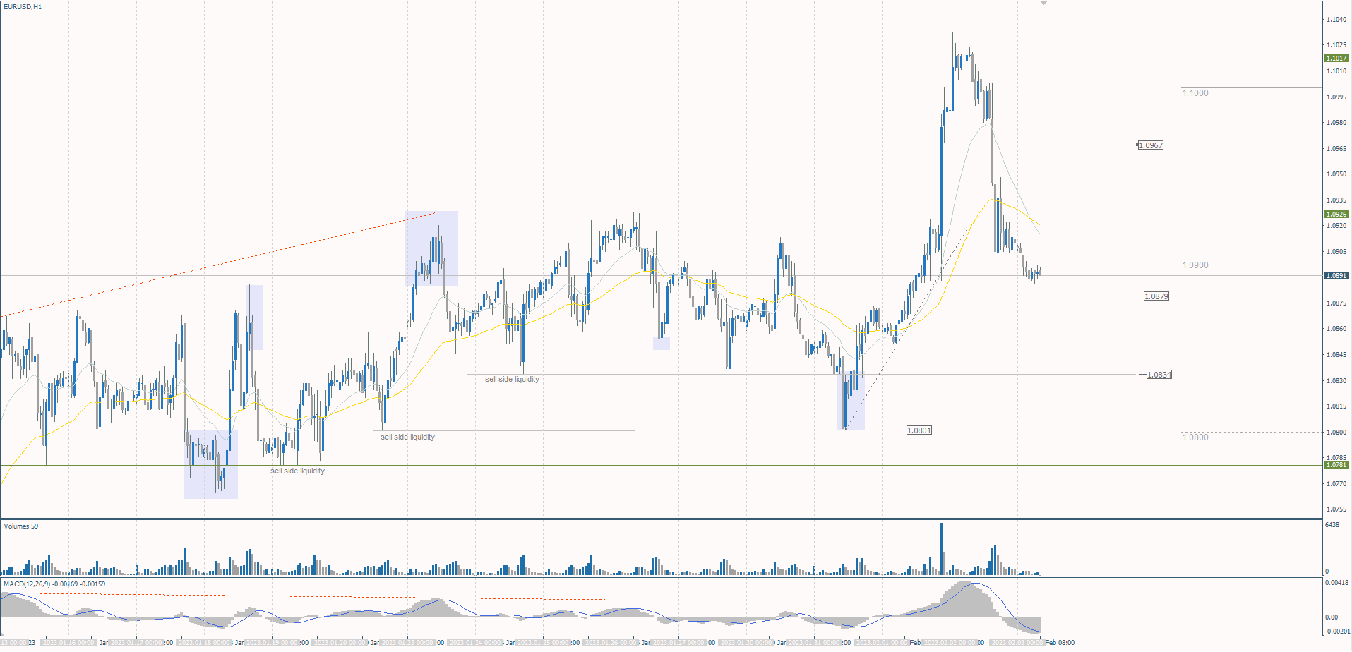  The EUR/USD currency pair 