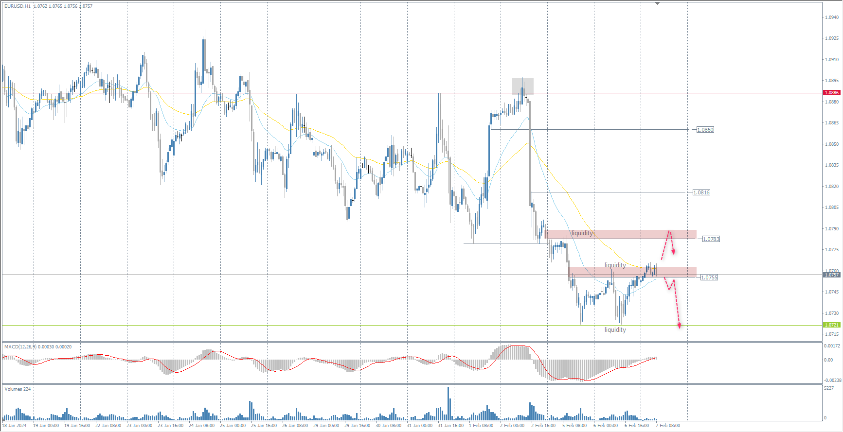 The EUR/USD currency pair