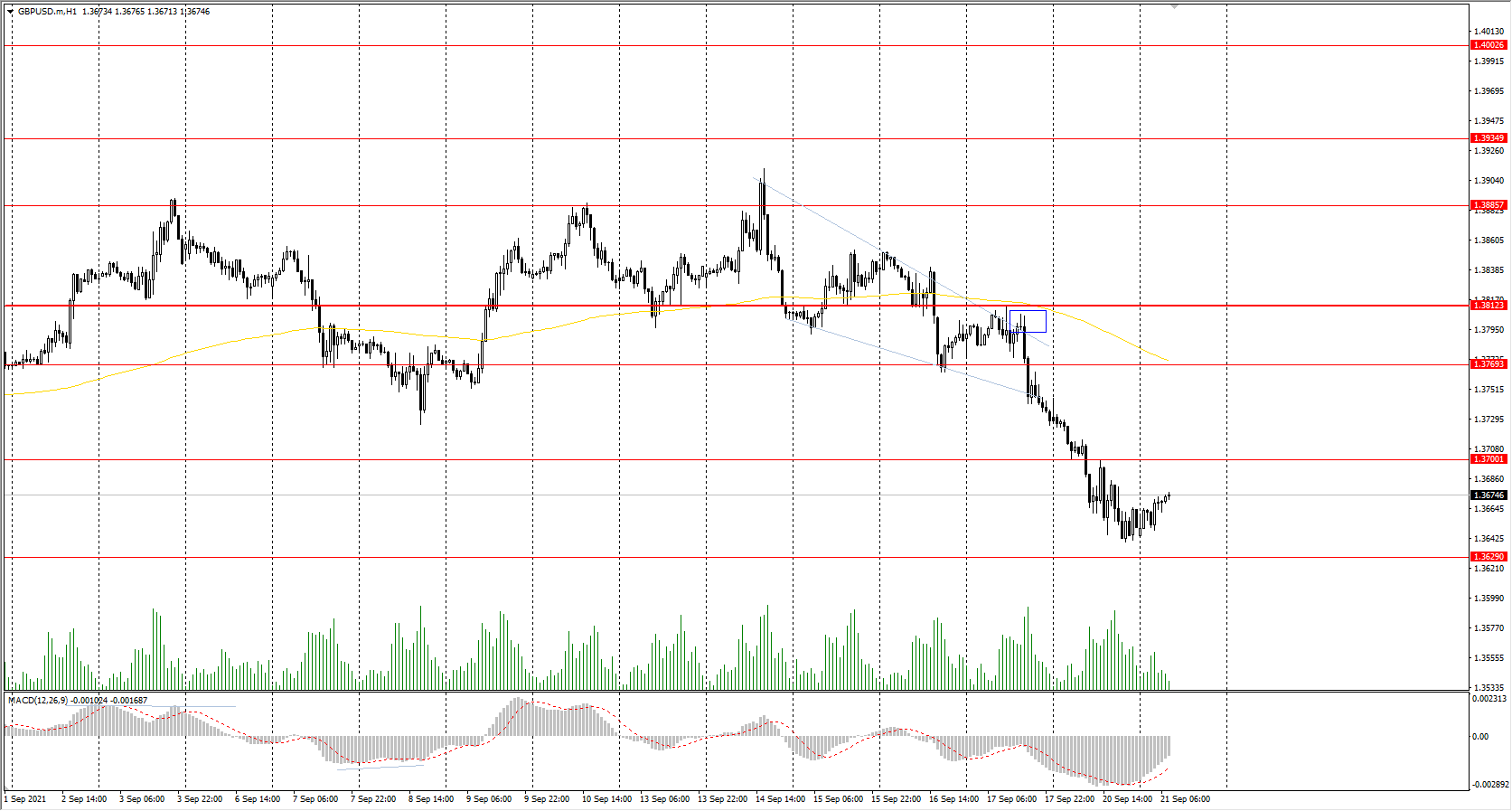  The GBP/USD currency pair 