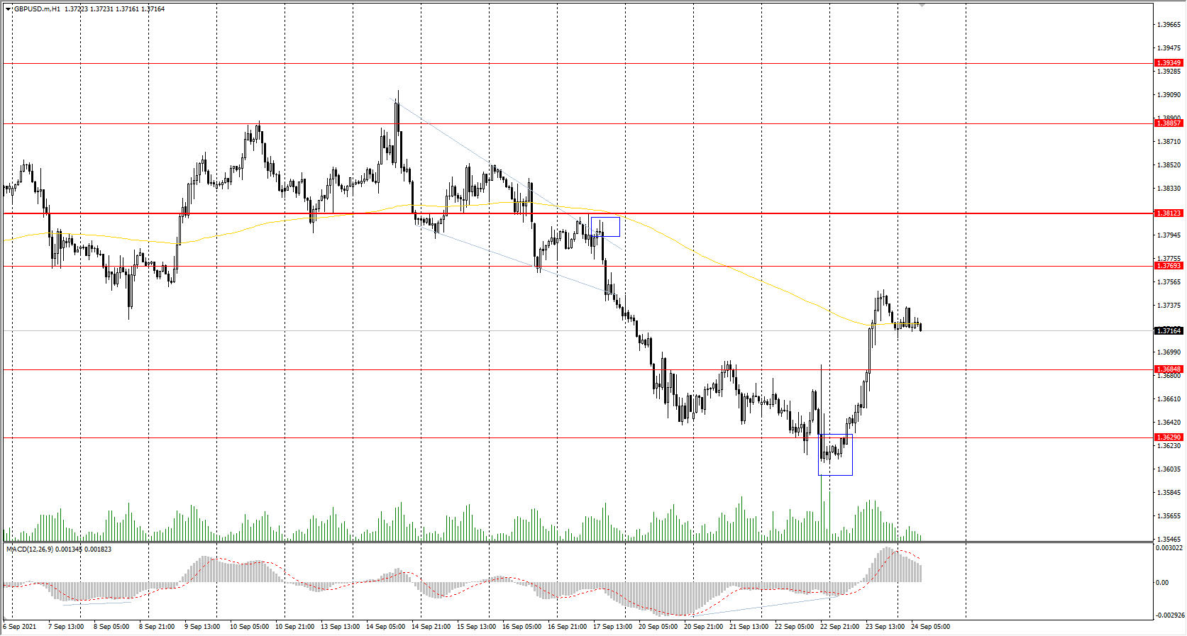  The GBP/USD currency pair 
