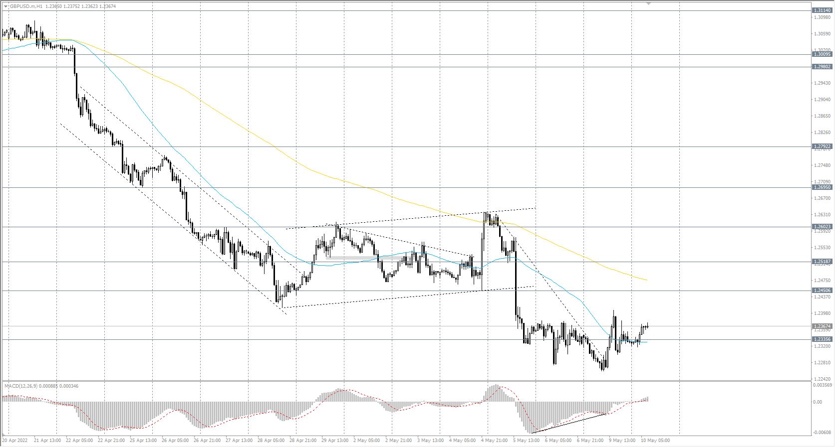  The GBP/USD currency pair 