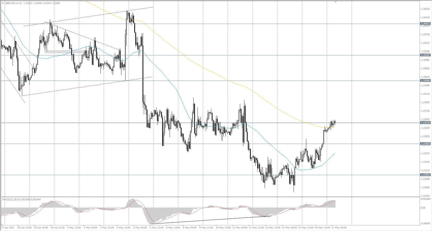  The GBP/USD currency pair 