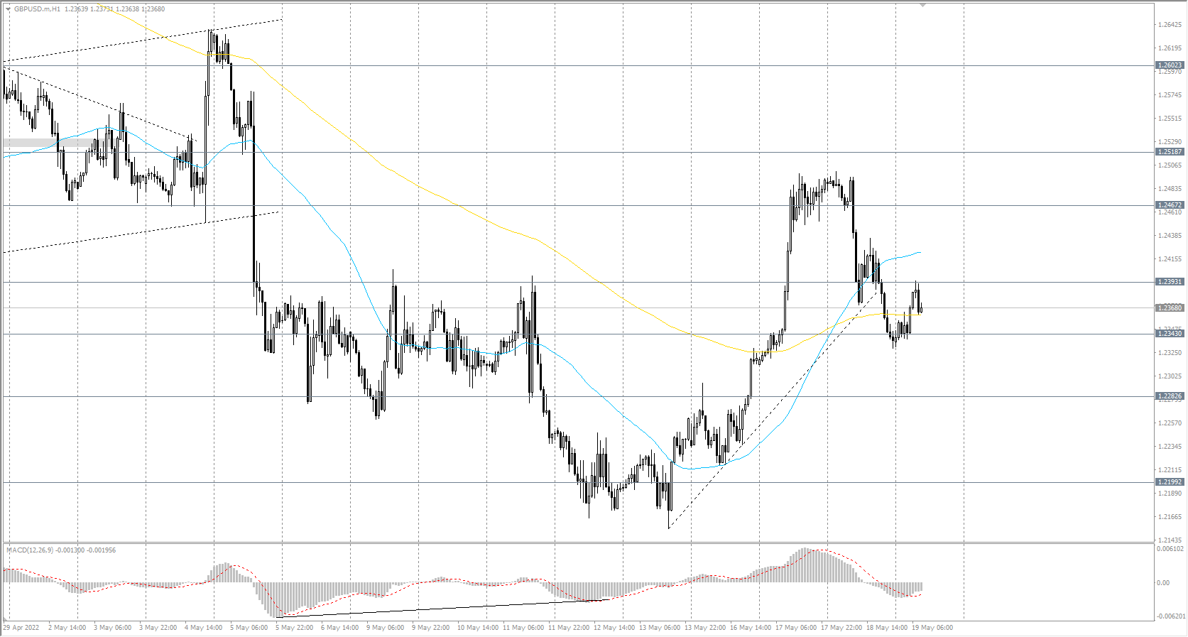  The GBP/USD currency pair 