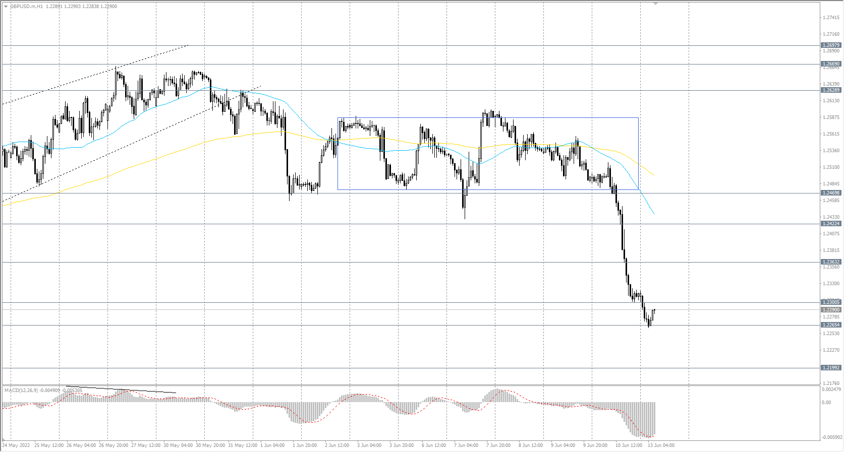 The GBP/USD currency pair 