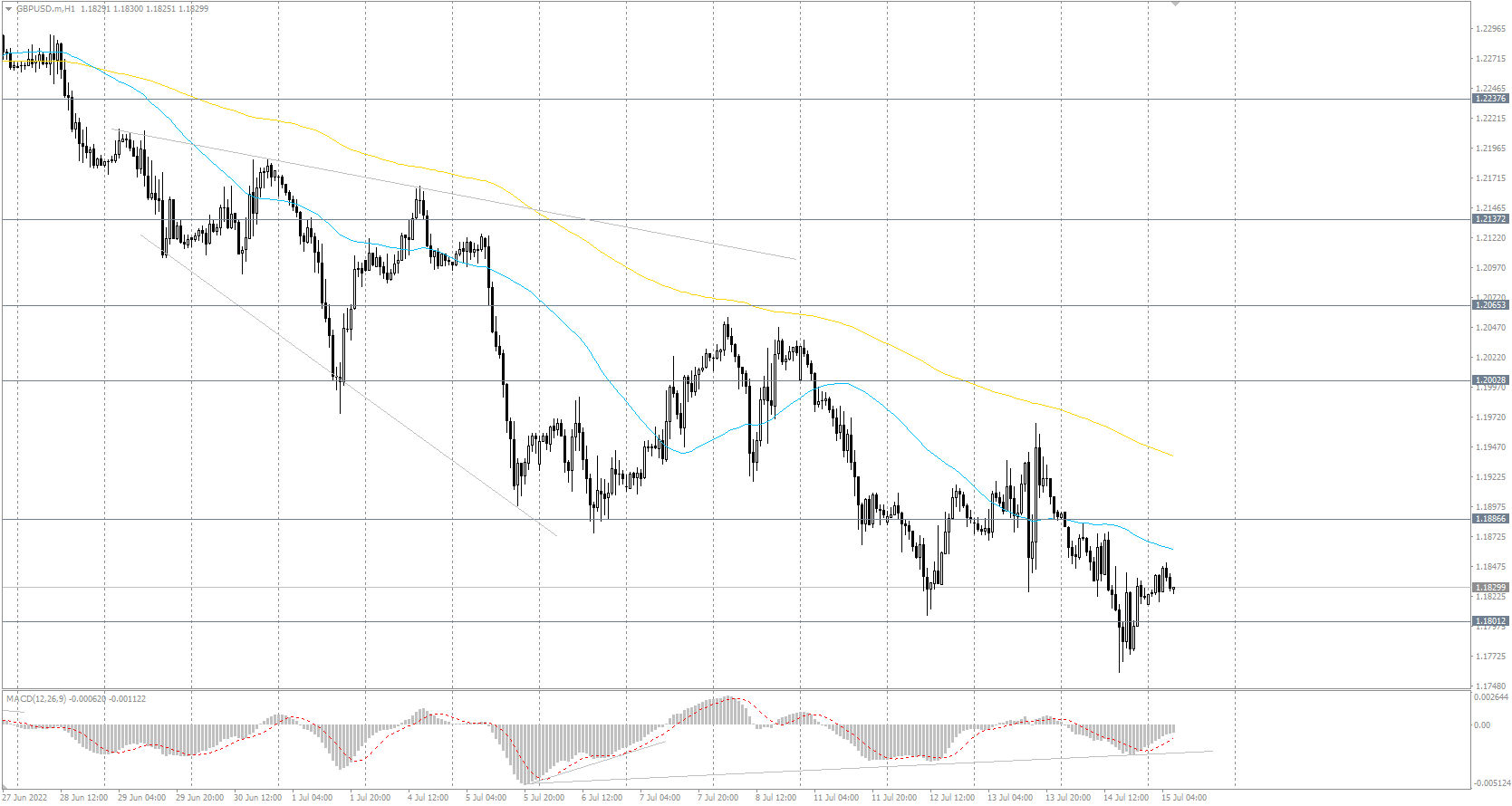  The GBP/USD currency pair 