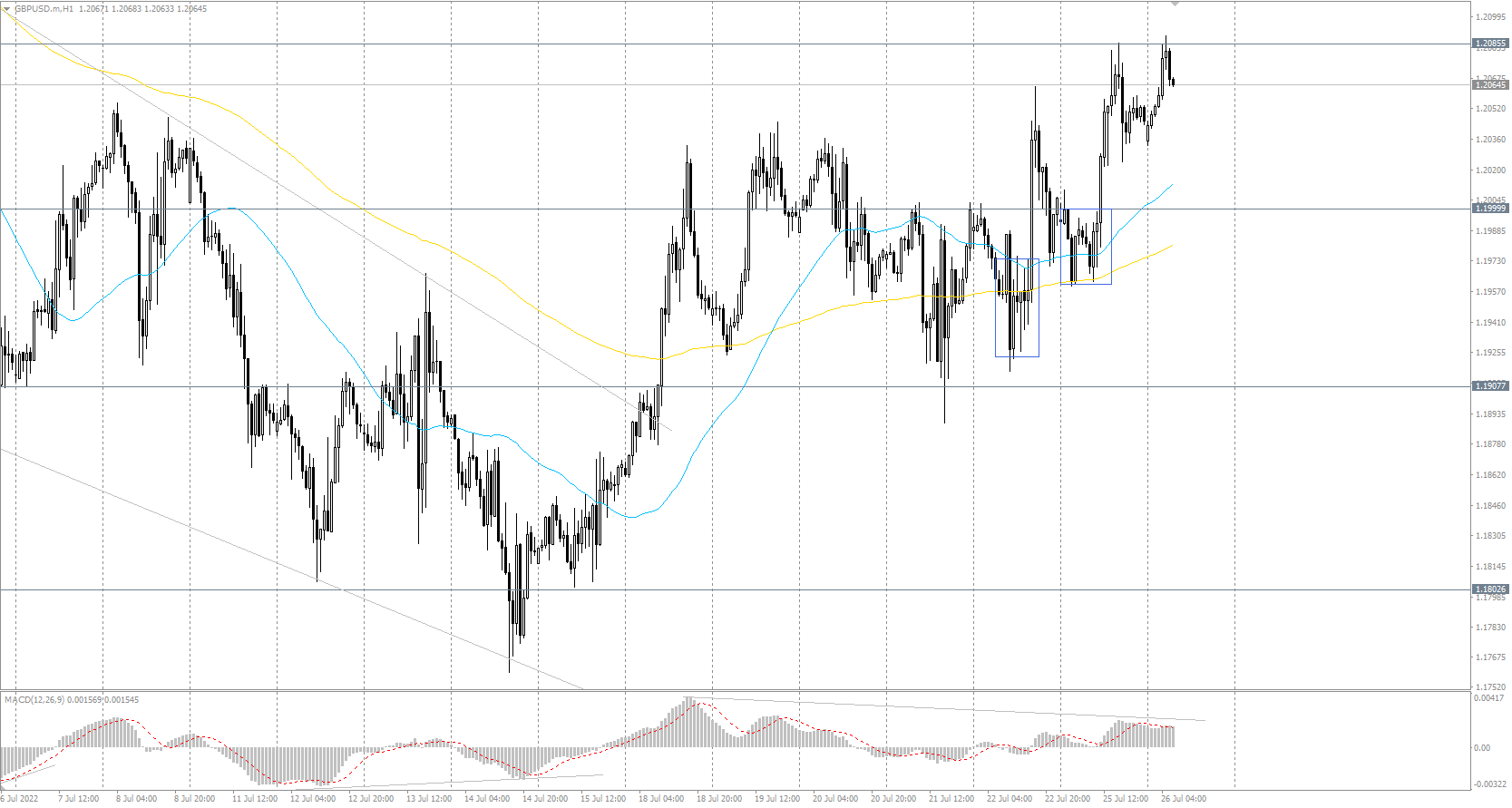  The GBP/USD currency pair 