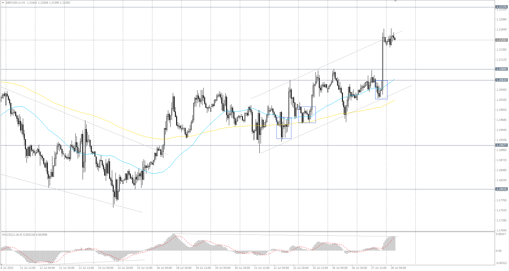  The GBP/USD currency pair 