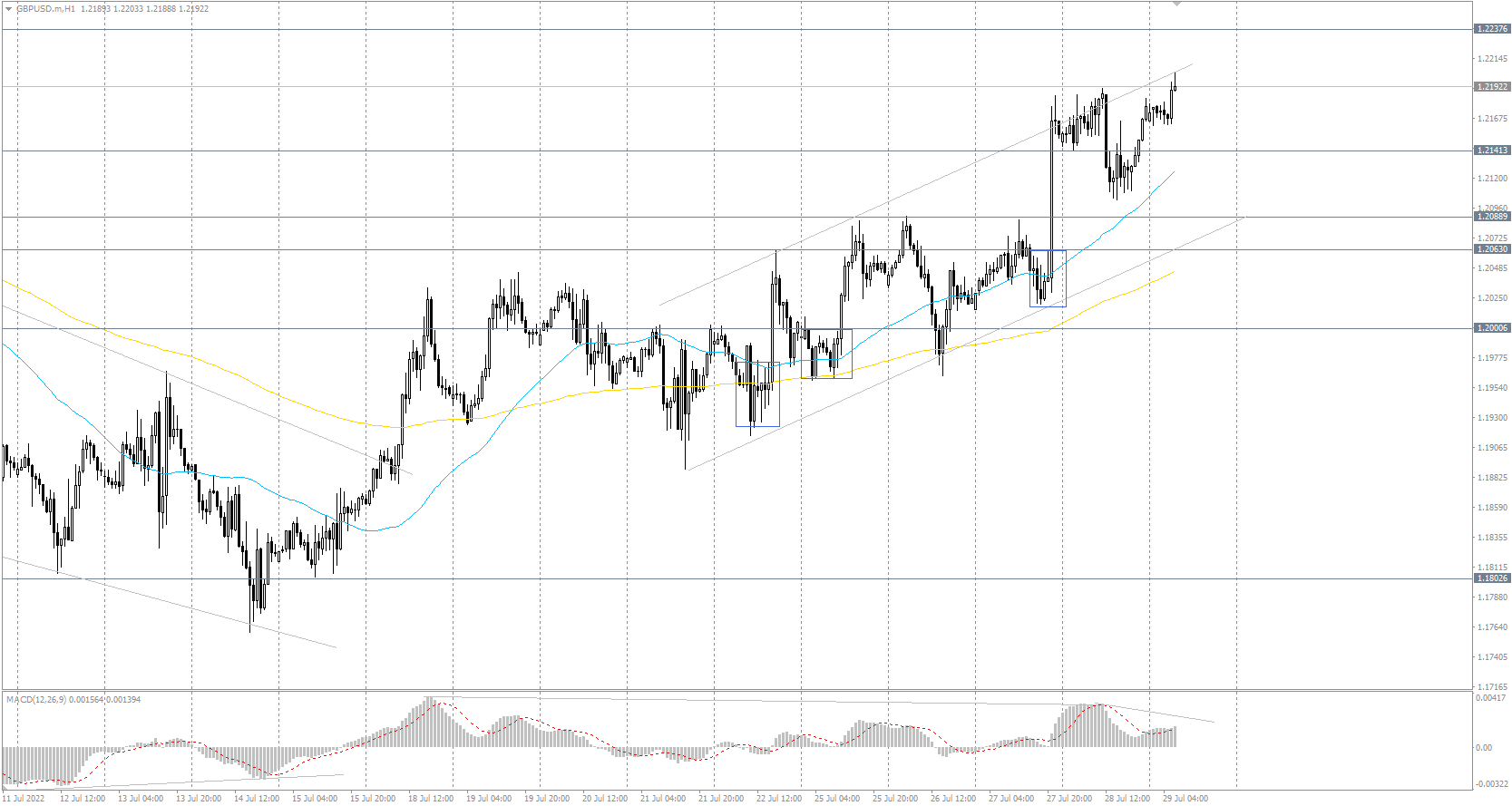  The GBP/USD currency pair 