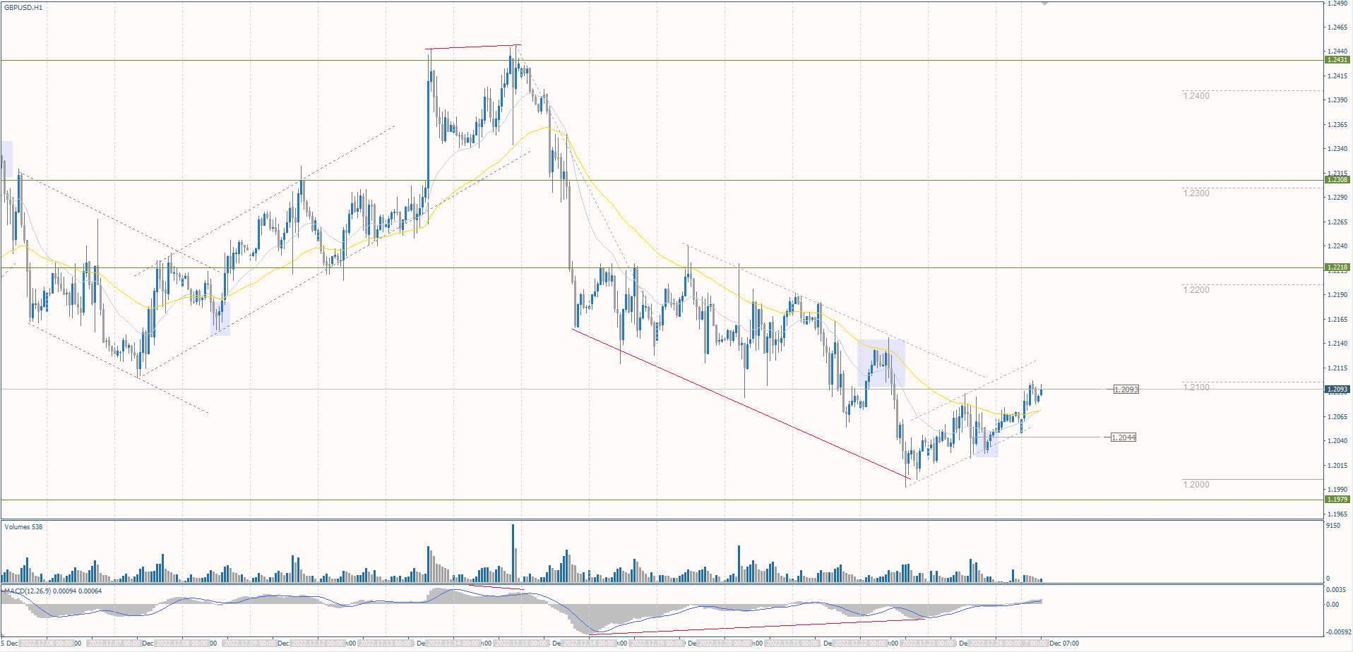  The GBP/USD currency pair 