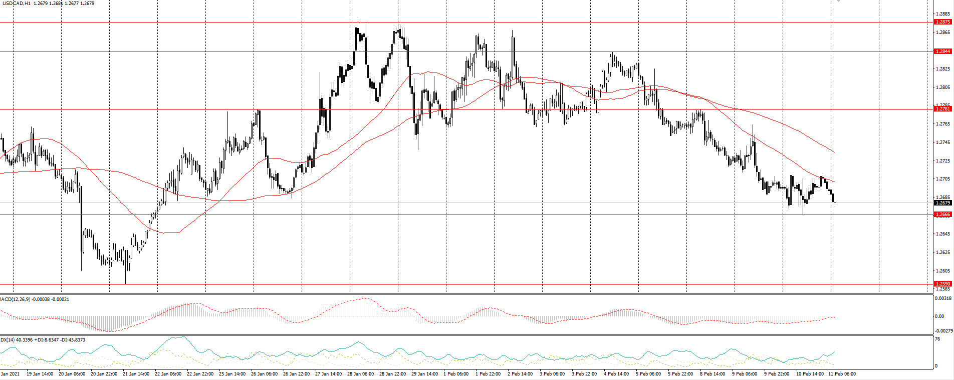  The USD/CAD currency pair 