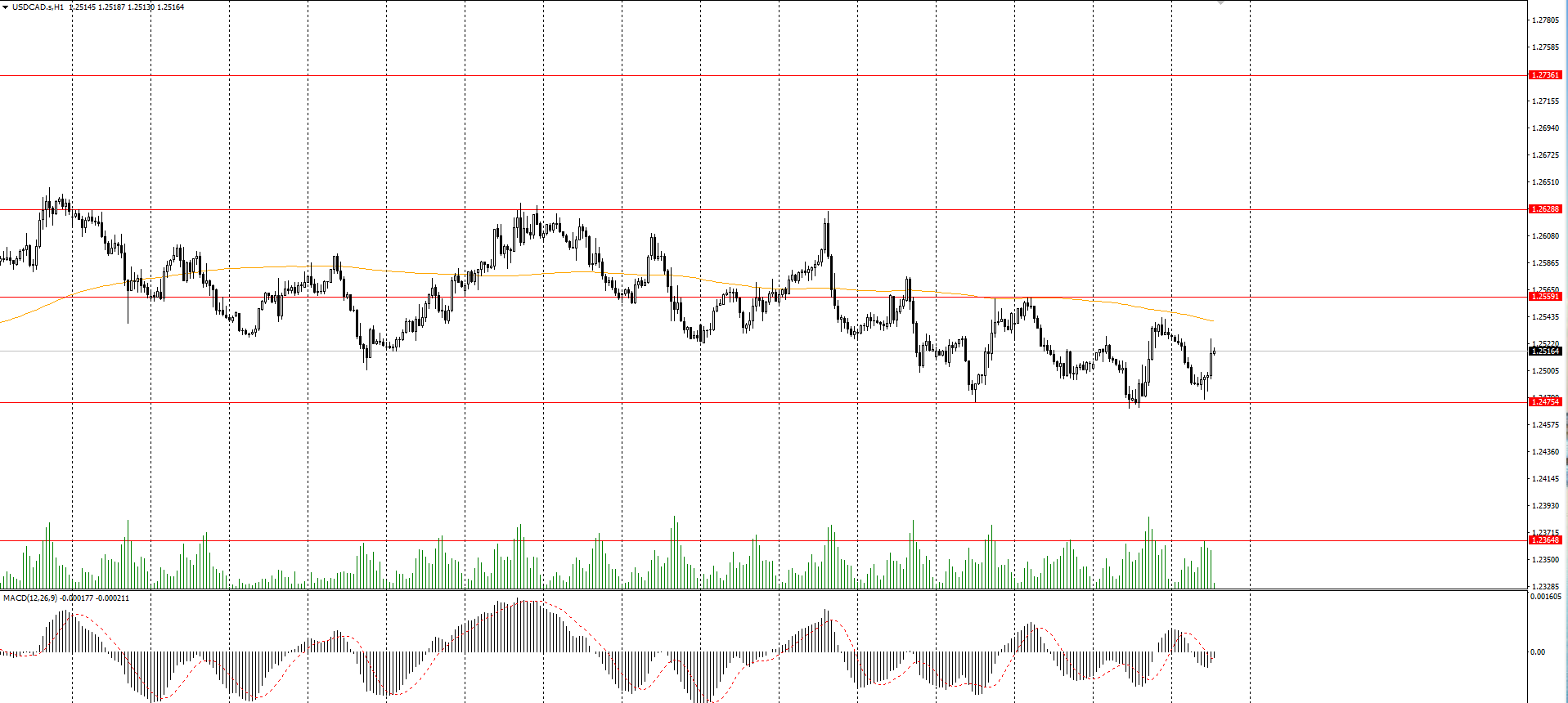  The USD/CAD currency pair 