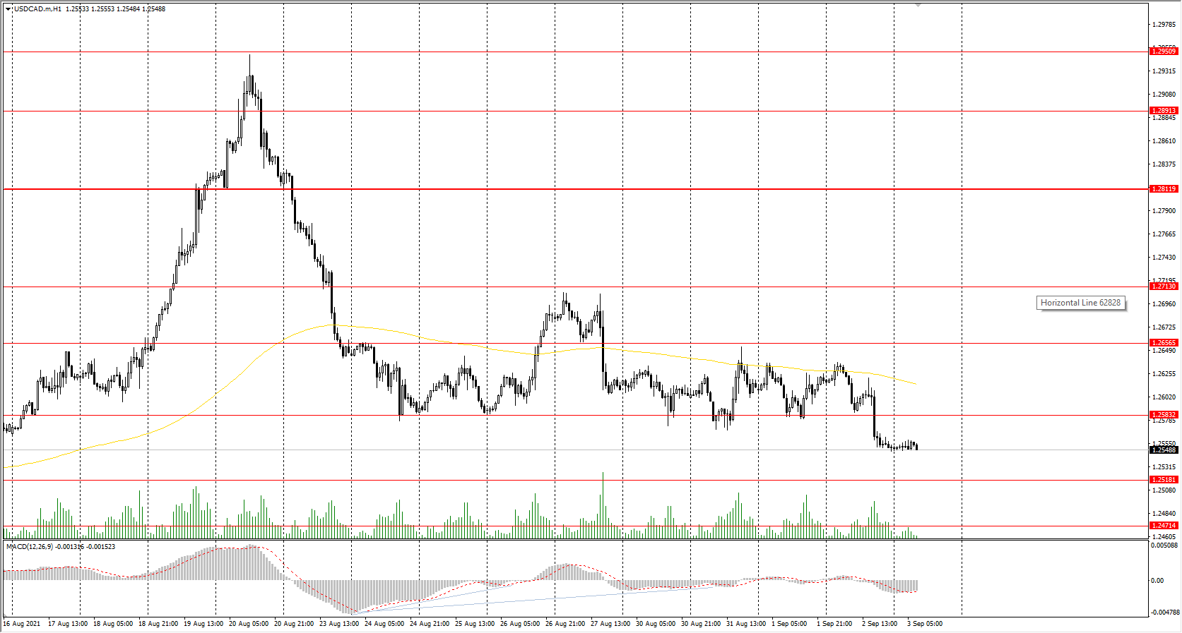  The USD/CAD currency pair 