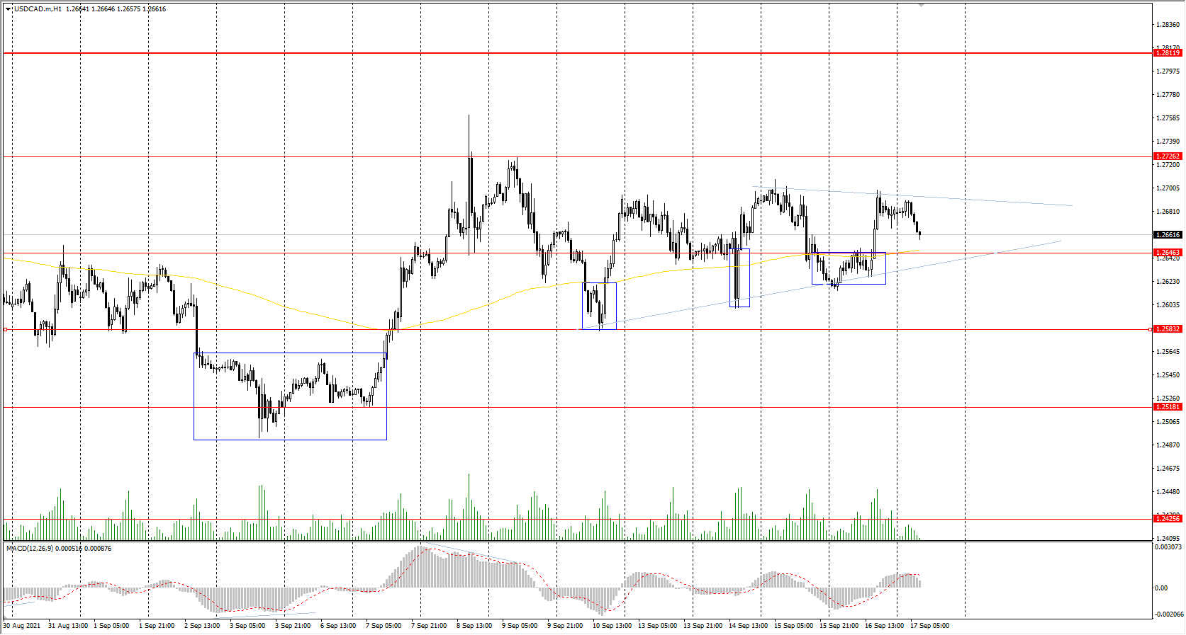  The USD/CAD currency pair 