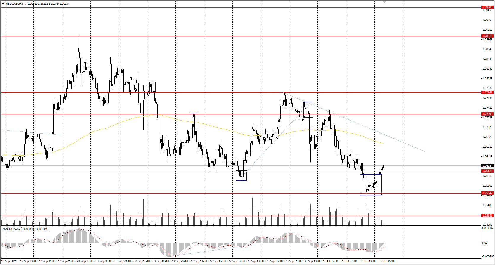  The USD/CAD currency pair 