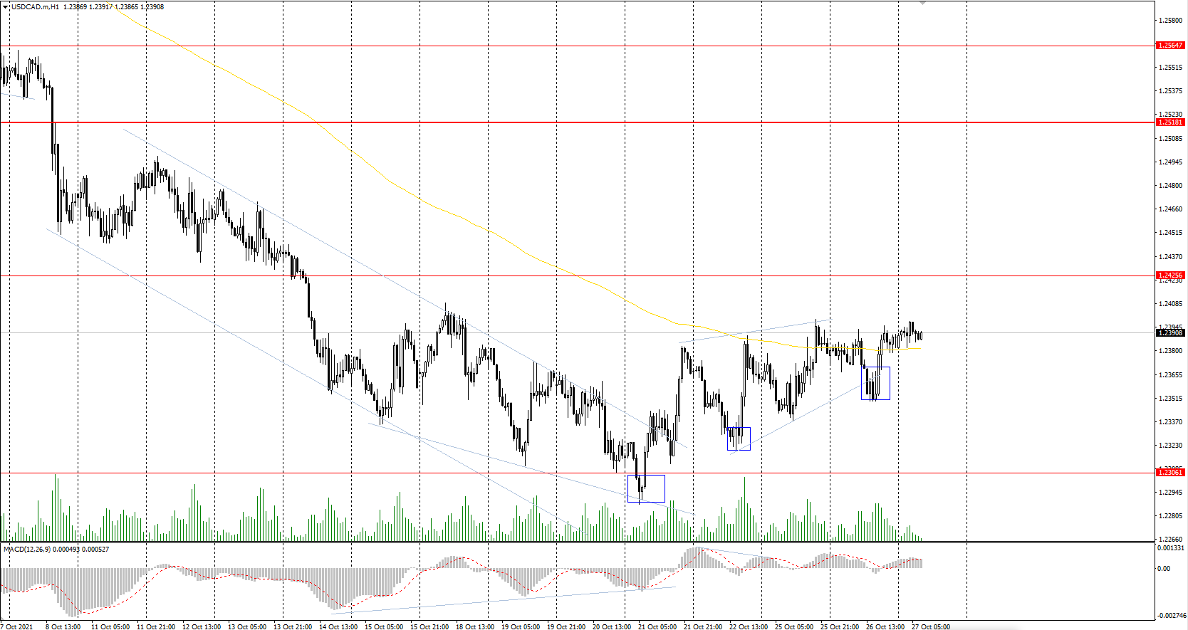  The USD/CAD currency pair 