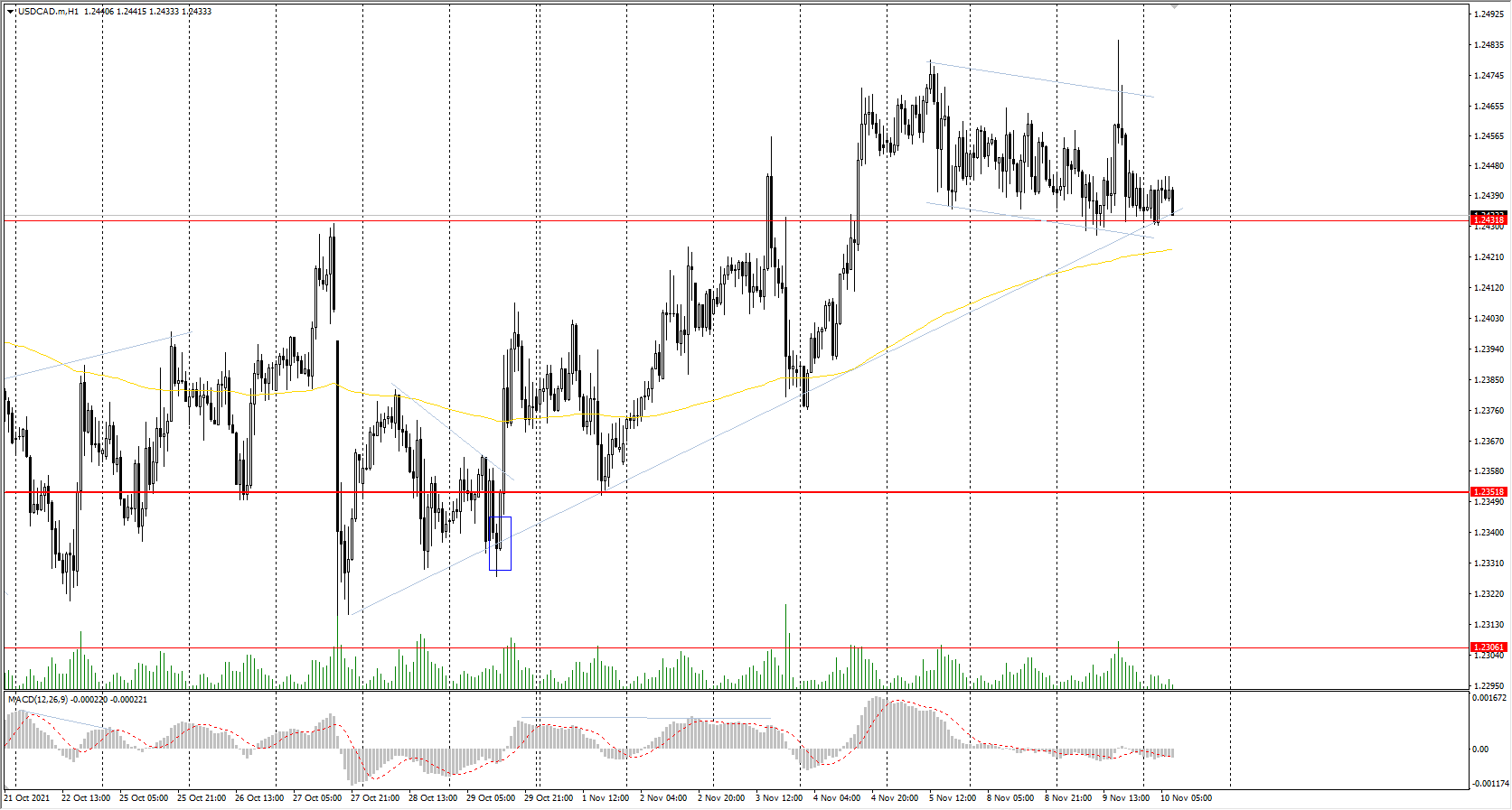  The USD/CAD currency pair 