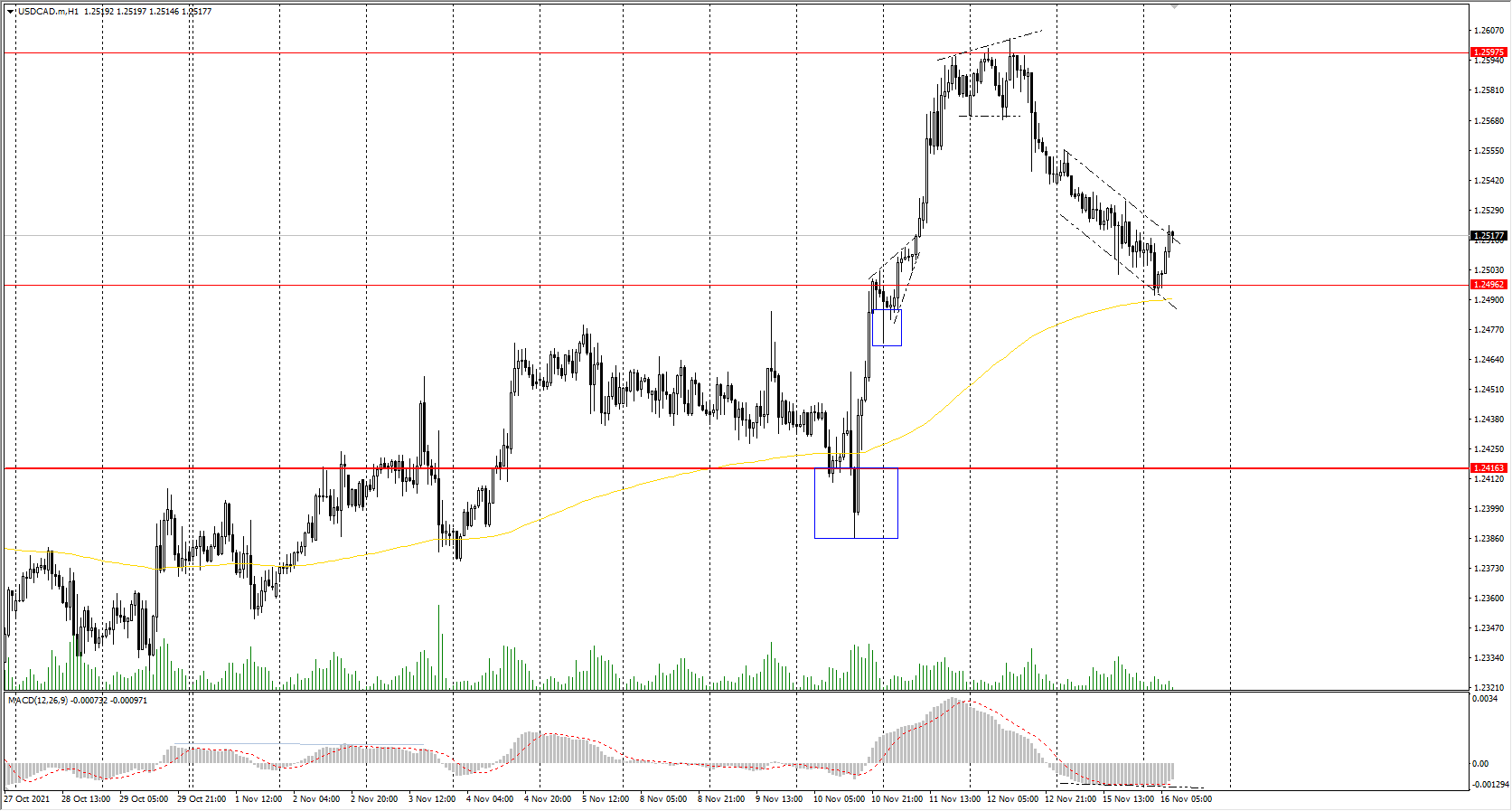  The USD/CAD currency pair 