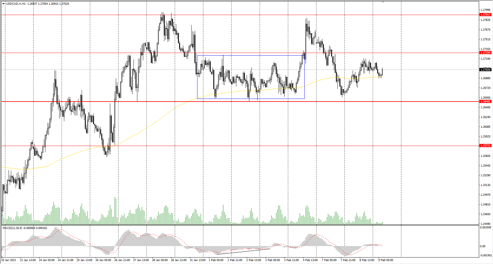  The USD/CAD currency pair 