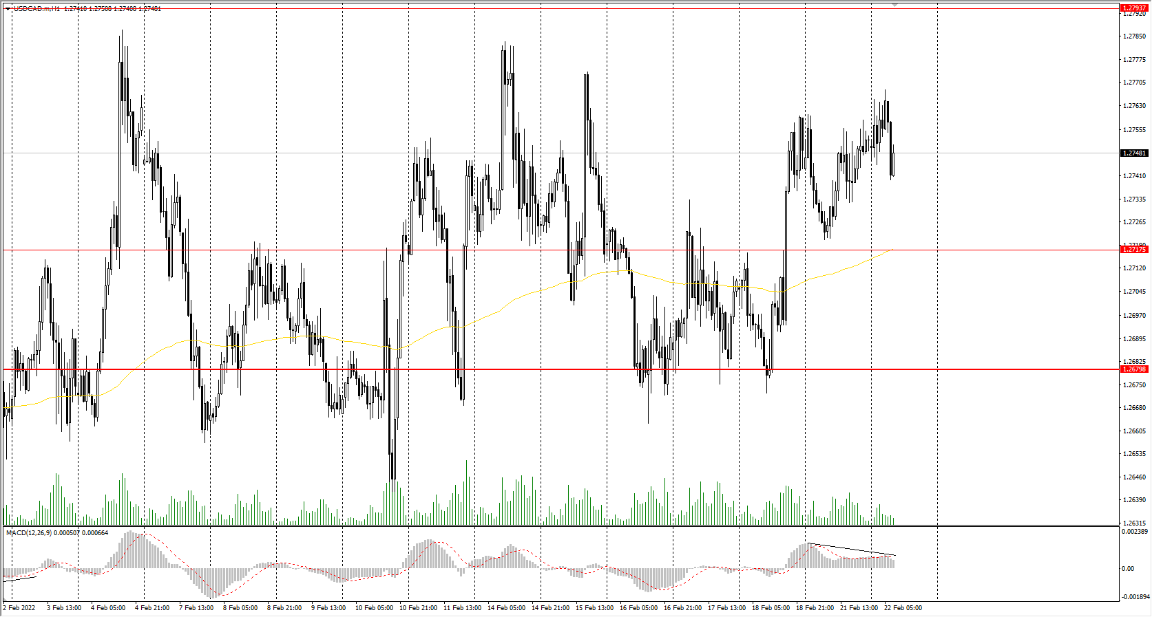  The USD/CAD currency pair 