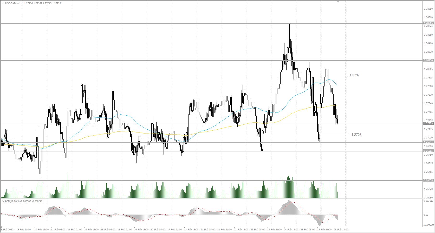  The USD/CAD currency pair 