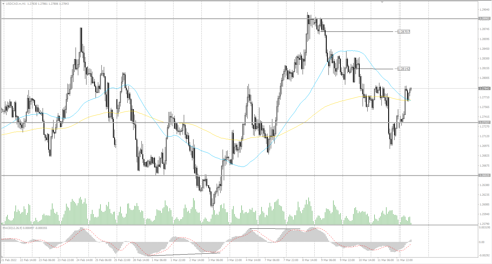  The USD/CAD currency pair 