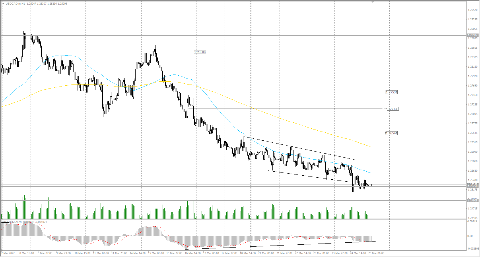  The USD/CAD currency pair 