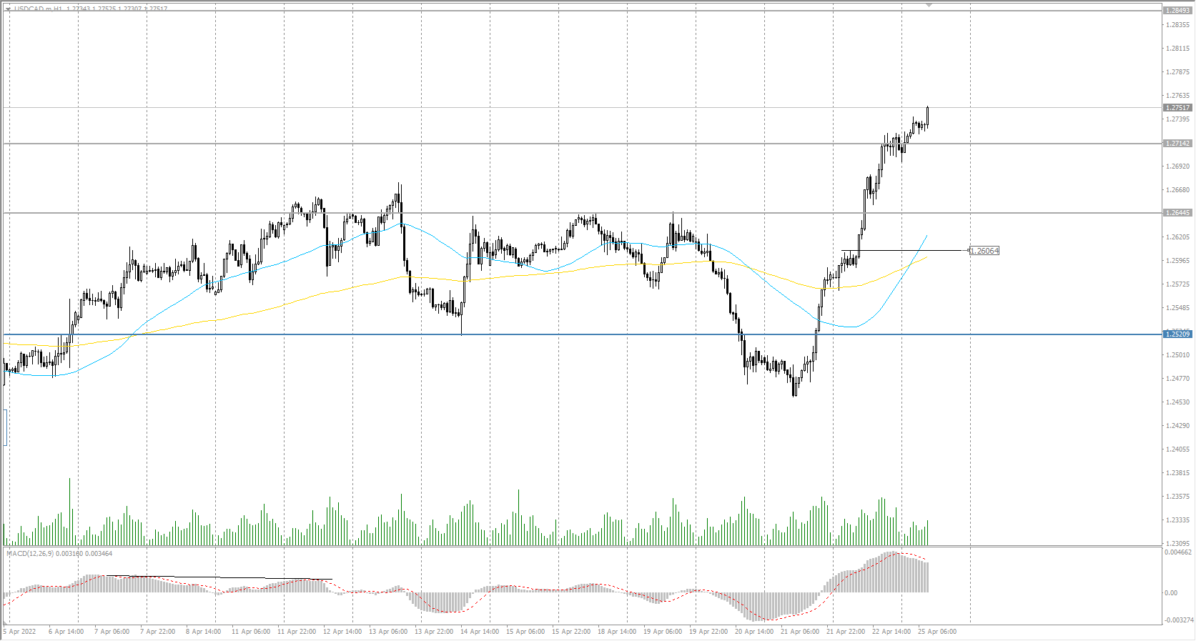  The USD/CAD currency pair 