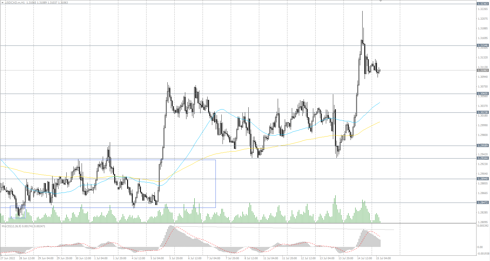  The USD/CAD currency pair 